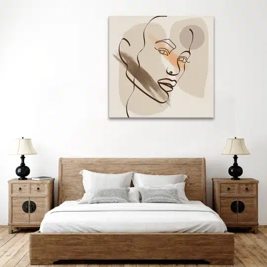 Tablou canvas Boho minimalism portret barbat maro 1291 dormitor - Afis Poster Boho minimalism portret barbat maro pentru living casa birou bucatarie livrare in 24 ore la cel mai bun pret.