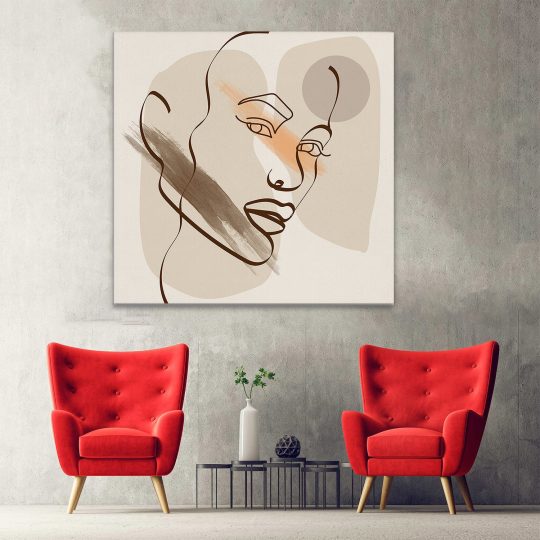 Tablou canvas Boho minimalism portret barbat maro 1291 hol - Afis Poster Boho minimalism portret barbat maro pentru living casa birou bucatarie livrare in 24 ore la cel mai bun pret.