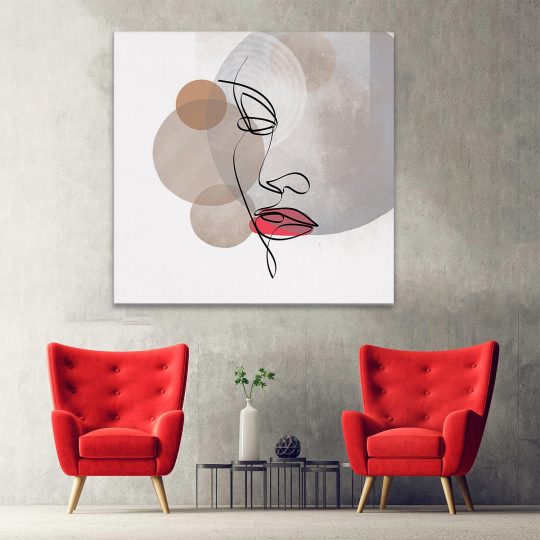 Tablou canvas Boho minimalism portret femeie maro 1292 hol - Afis Poster Boho minimalism portret femeie maro pentru living casa birou bucatarie livrare in 24 ore la cel mai bun pret.