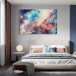 Tablou canvas abstract fantezie pictura multicolor 1219 dormitor - Afis Poster abstract pentru living casa birou bucatarie livrare in 24 ore la cel mai bun pret.