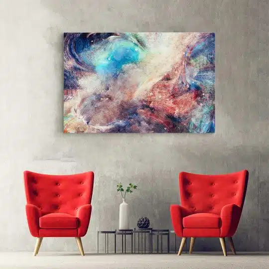 Tablou canvas abstract fantezie pictura multicolor 1219 hol - Afis Poster abstract pentru living casa birou bucatarie livrare in 24 ore la cel mai bun pret.