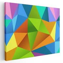 Tablou canvas abstract forme geometrice multicolore 1175 - Afis Poster abstract forme geometrice pentru living casa birou bucatarie livrare in 24 ore la cel mai bun pret.