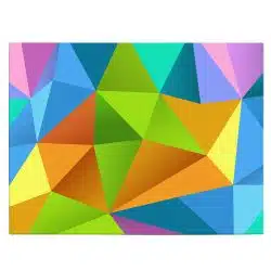 Tablou canvas abstract forme geometrice multicolore 1175 front - Afis Poster abstract forme geometrice pentru living casa birou bucatarie livrare in 24 ore la cel mai bun pret.