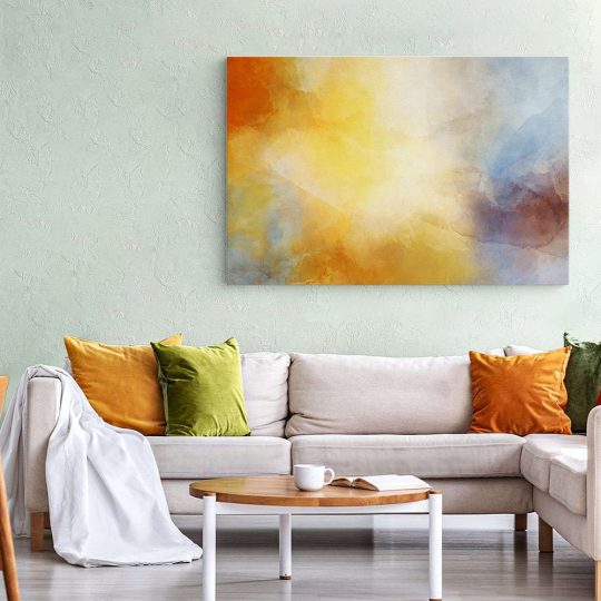 Tablou canvas abstract pictura acuarela multicolor 1228 living 1 - Afis Poster abstract pentru living casa birou bucatarie livrare in 24 ore la cel mai bun pret.