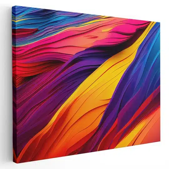 Tablou canvas abstract valuri de culoare rosu galben albastru 1019 - Afis Poster Tablou canvas abstract valuri de culoare pentru living casa birou bucatarie livrare in 24 ore la cel mai bun pret.