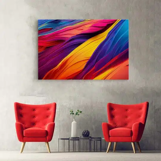 Tablou canvas abstract valuri de culoare rosu galben albastru 1019 hol - Afis Poster Tablou canvas abstract valuri de culoare pentru living casa birou bucatarie livrare in 24 ore la cel mai bun pret.