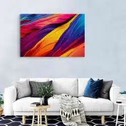 Tablou canvas abstract valuri de culoare rosu galben albastru 1019 living modern - Afis Poster Tablou canvas abstract valuri de culoare pentru living casa birou bucatarie livrare in 24 ore la cel mai bun pret.