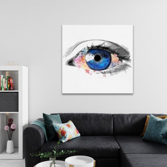 Tablou canvas acuarela ochi detaliu albastru 1333 camera 2 - Afis Poster Tablou canvas acuarela ochi pentru living casa birou bucatarie livrare in 24 ore la cel mai bun pret.