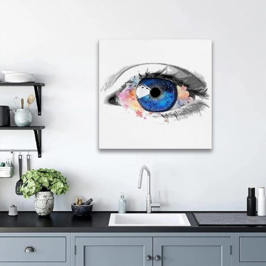 Tablou canvas acuarela ochi detaliu albastru 1333 camera 3 - Afis Poster Tablou canvas acuarela ochi pentru living casa birou bucatarie livrare in 24 ore la cel mai bun pret.