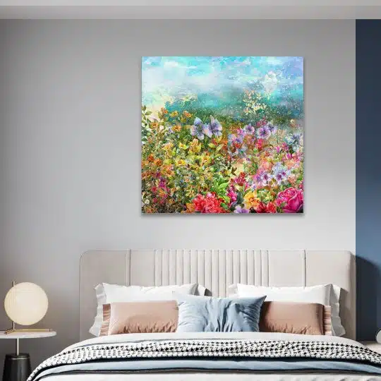 Tablou canvas acuarela peisaj flori primavara multicolor 1369 camera 1 - Afis Poster acuarela peisaj flori primavara multicolor pentru living casa birou bucatarie livrare in 24 ore la cel mai bun pret.