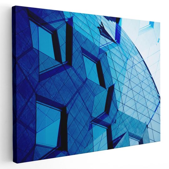 Tablou canvas arhitectura moderna cu structura geometrica albastru 1233 - Afis Poster arhitectura moderna cu structura geometrica albastru pentru living casa birou bucatarie livrare in 24 ore la cel mai bun pret.