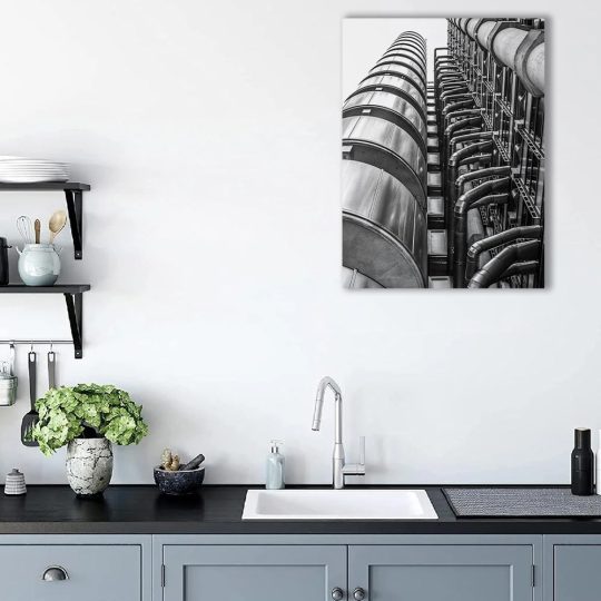 Tablou canvas arhitectura moderna exterior alb negru 1372 bucatarie - Afis Poster arhitectura moderna exterior alb negru pentru living casa birou bucatarie livrare in 24 ore la cel mai bun pret.