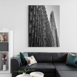 Tablou canvas arhitectura moderna in nuante alb negru 1371 living 2 - Afis Poster tablou arhitectura moderna pentru living casa birou bucatarie livrare in 24 ore la cel mai bun pret.