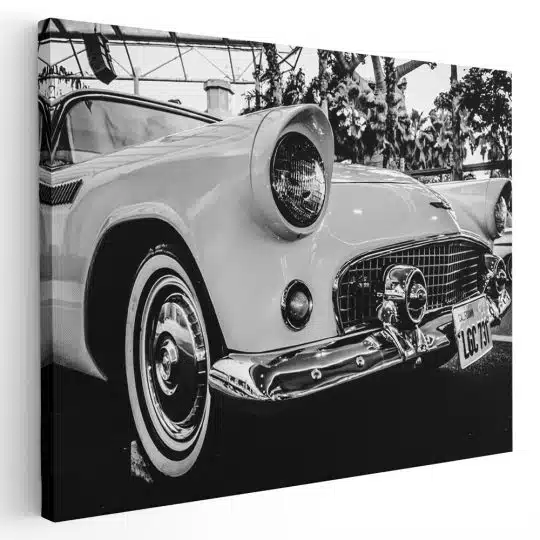 Tablou canvas aston martin clasic alb negru 1124 - Afis Poster masini aston martin clasic pentru living casa birou bucatarie livrare in 24 ore la cel mai bun pret.