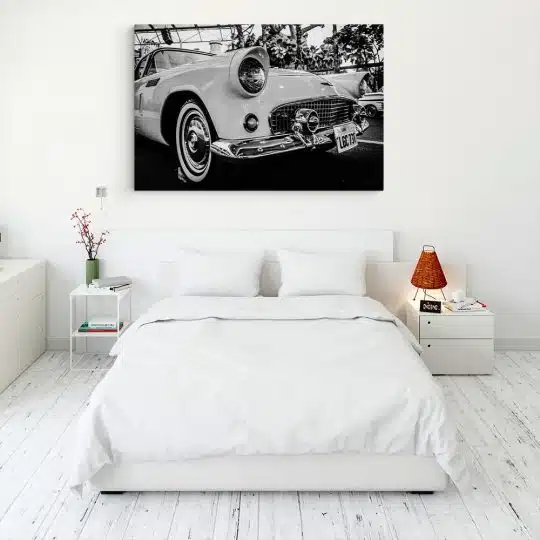 Tablou canvas aston martin clasic alb negru 1124 dormitor 2 - Afis Poster masini aston martin clasic pentru living casa birou bucatarie livrare in 24 ore la cel mai bun pret.