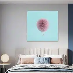 Tablou canvas balon creat din blana roz 1337 camera 1 - Afis Poster balon creat din blana roz pentru living casa birou bucatarie livrare in 24 ore la cel mai bun pret.