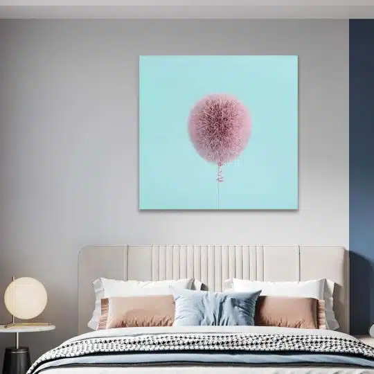 Tablou canvas balon creat din blana roz 1337 camera 1 - Afis Poster balon creat din blana roz pentru living casa birou bucatarie livrare in 24 ore la cel mai bun pret.