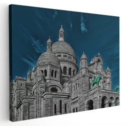 Tablou canvas biserica Sacre Coeur Paris albastru gri 1108 - Afis Poster biserica Sacré-Cœur Paris albastru gri pentru living casa birou bucatarie livrare in 24 ore la cel mai bun pret.
