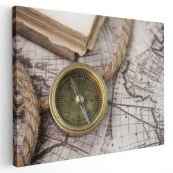 Tablou canvas busola cu harta veche maro auriu 1099 - Afis Poster busola cu harta veche maro auriu pentru living casa birou bucatarie livrare in 24 ore la cel mai bun pret.
