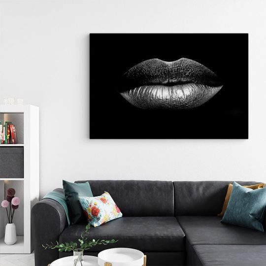 Tablou canvas buze femeie izolate fundal negru alb negru 1217 living - Afis Poster buze femeie detaliu alb negru pentru living casa birou bucatarie livrare in 24 ore la cel mai bun pret.