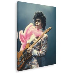 Tablou canvas cantaret Prince in concert roz albastru 1215 - Afis Poster Tablou canvas cantaret Prince in concert roz albastru pentru living casa birou bucatarie livrare in 24 ore la cel mai bun pret.