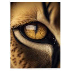 Tablou canvas detaliu ochi leu nuante galben maro negru front - Afis Poster detaliu ochi leu galben maro negru pentru living casa birou bucatarie livrare in 24 ore la cel mai bun pret.