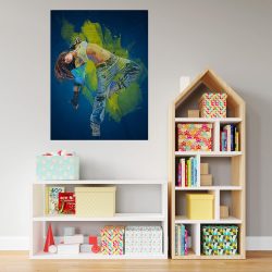 Tablou canvas femeie dans hip hop multicolor 1222 camera copii - Afis Poster femeie dans hip-hop pentru living casa birou bucatarie livrare in 24 ore la cel mai bun pret.