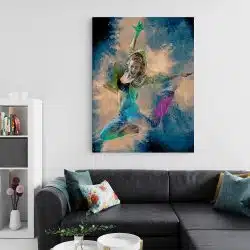 Tablou canvas femeie dans hip hop multicolor 1304 living 2 - Afis Poster Tablou canvas hip-hop pentru living casa birou bucatarie livrare in 24 ore la cel mai bun pret.