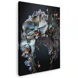 Tablou canvas floare orhidee negru albastru maro 1095 - Afis Poster floare orhidee negru albastru maro pentru living casa birou bucatarie livrare in 24 ore la cel mai bun pret.