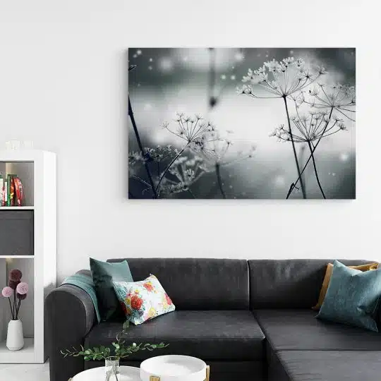 Tablou canvas flori papadii inghetate alb negru 1194 living - Afis Poster flori papadii inghetate alb negru pentru living casa birou bucatarie livrare in 24 ore la cel mai bun pret.