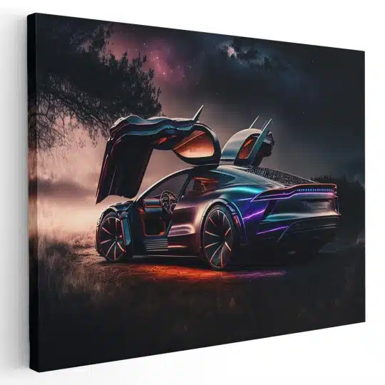 Tablou canvas futuristic Porche creat de Tesla mov negru 1142 - Afis Poster futuristic Porsche creat de Tesla mov negru pentru living casa birou bucatarie livrare in 24 ore la cel mai bun pret.