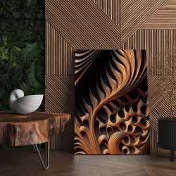 Tablou canvas lemn sculptat detaliu maro negru 1083 living - Afis Poster sculptura lemn detaliu maro negru pentru living casa birou bucatarie livrare in 24 ore la cel mai bun pret.