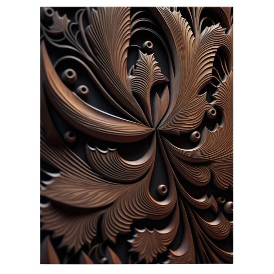 Tablou canvas lemn sculptat detaliu maro negru 1085 front - Afis Poster sculptura lemn detaliu pentru living casa birou bucatarie livrare in 24 ore la cel mai bun pret.