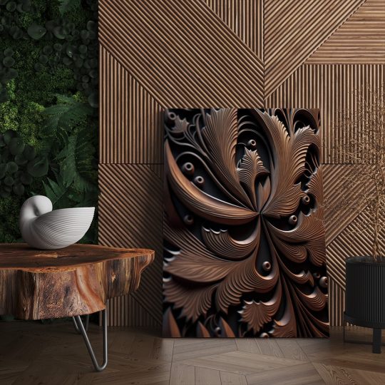 Tablou canvas lemn sculptat detaliu maro negru 1085 living - Afis Poster sculptura lemn detaliu pentru living casa birou bucatarie livrare in 24 ore la cel mai bun pret.