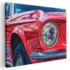 Tablou canvas masina Ford clasica rosu albastru 1103 - Afis Poster masina Ford clasica detaliu far rosu albastru pentru living casa birou bucatarie livrare in 24 ore la cel mai bun pret.