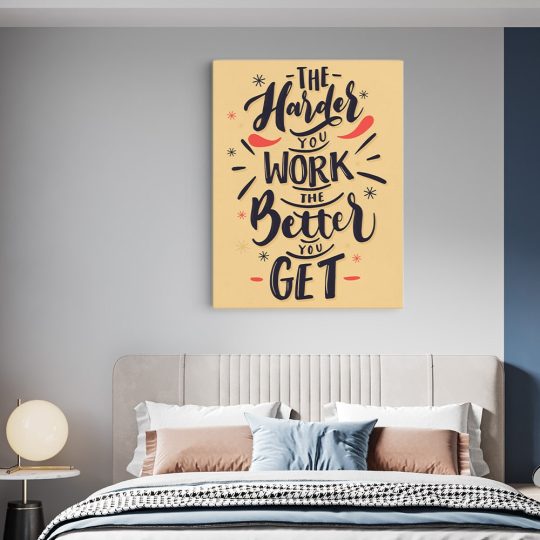 Tablou canvas mesaj motivational despre munca crem negru 1154 dormitor - Afis Poster mesaj motivational despre munca crem negru pentru living casa birou bucatarie livrare in 24 ore la cel mai bun pret.