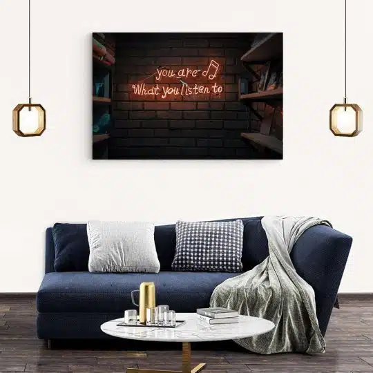 Tablou canvas mesaj motivational muzica rosu maro 1261 living modern 2 - Afis Poster muzica pentru living casa birou bucatarie livrare in 24 ore la cel mai bun pret.