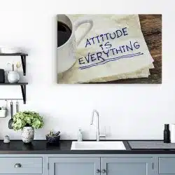 Tablou canvas mesaj motivational pentru atitudine maro alb 1241 bucatarie - Afis Poster mesaj motivational pentru atitudine maro alb pentru living casa birou bucatarie livrare in 24 ore la cel mai bun pret.