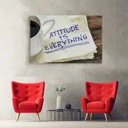 Tablou canvas mesaj motivational pentru atitudine maro alb 1241 hol - Afis Poster mesaj motivational pentru atitudine maro alb pentru living casa birou bucatarie livrare in 24 ore la cel mai bun pret.