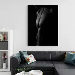 Tablou canvas nud barbat bust alb negru 1278 living 2 - Afis Poster Tablou nud barbat bust pentru living casa birou bucatarie livrare in 24 ore la cel mai bun pret.