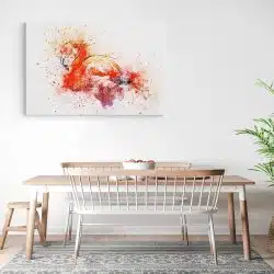 Tablou canvas pasare flamingo acuarela alb roz portocaliu 1185 bucatarie3 - Afis Poster pasare acuarela pentru living casa birou bucatarie livrare in 24 ore la cel mai bun pret.