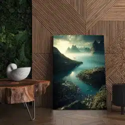 Tablou canvas peisaj munte cu fluviu verde negru albastru 1081 living - Afis Poster peisaj munte cu fluviu verde negru albastru pentru living casa birou bucatarie livrare in 24 ore la cel mai bun pret.