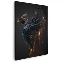 Tablou canvas phoenix cuprins de flacari negru maro 1088 - Afis Poster pasarea phoenix in flacari negru maro pentru living casa birou bucatarie livrare in 24 ore la cel mai bun pret.