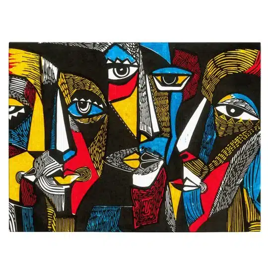 Tablou canvas pictura stil cubism portrete femei multicolor 1383 front - Afis Poster pictura stil cubism portrete femei multicolor pentru living casa birou bucatarie livrare in 24 ore la cel mai bun pret.