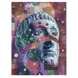 Tablou canvas pop art colaj statue antica multicolor 1093 front - Afis Poster pop art colaj statuie antica multicolor pentru living casa birou bucatarie livrare in 24 ore la cel mai bun pret.