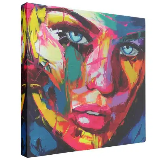 Tablou canvas portret abstract canvas multicolor moderen 1 - Afis Poster portret abstract multicolor pictura moderna multicolor pentru living casa birou bucatarie livrare in 24 ore la cel mai bun pret.