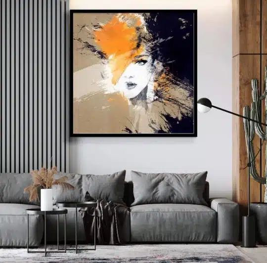 Tablou canvas portret abstract canvas multicolor moderen 2 - Afis Poster portret abstract multicolor pictura moderna multicolor pentru living casa birou bucatarie livrare in 24 ore la cel mai bun pret.