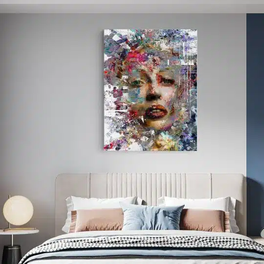 Tablou canvas portret abstract femeie multicolor 1218 dormitor - Afis Poster portret abstract femeie pentru living casa birou bucatarie livrare in 24 ore la cel mai bun pret.