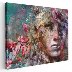 Tablou canvas portret abstract pictura multicolor 1212 - Afis Poster portret abstract pentru living casa birou bucatarie livrare in 24 ore la cel mai bun pret.