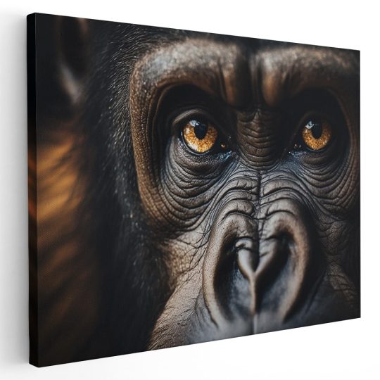 Tablou canvas portret maimuta gorila maro 1317 - Afis Poster portret maimuta gorila maro pentru living casa birou bucatarie livrare in 24 ore la cel mai bun pret.